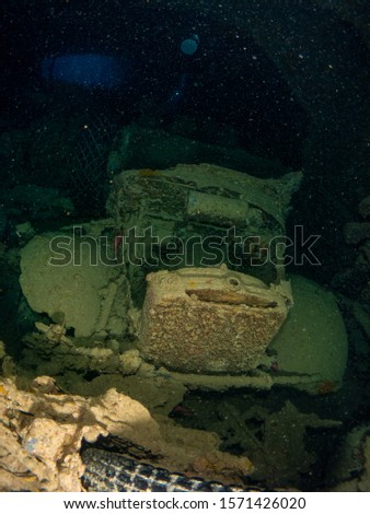 Thistlegorm ship sunk in World War II in the Red Sea