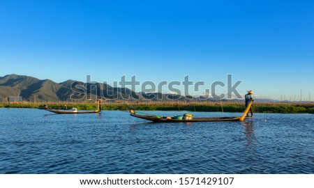 fishermen on Inle Lake - Myanmar (Burma)