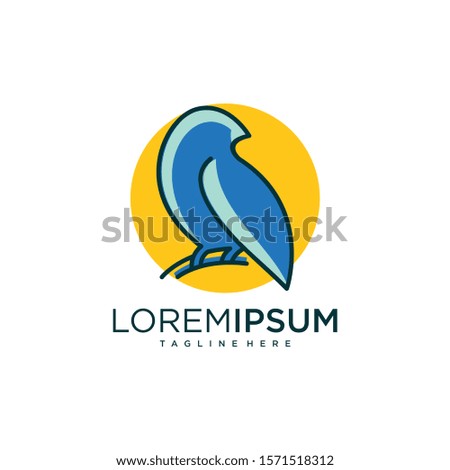  simple modern bird logo design