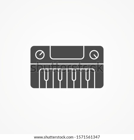 Synthesizer vector icon sign symbol