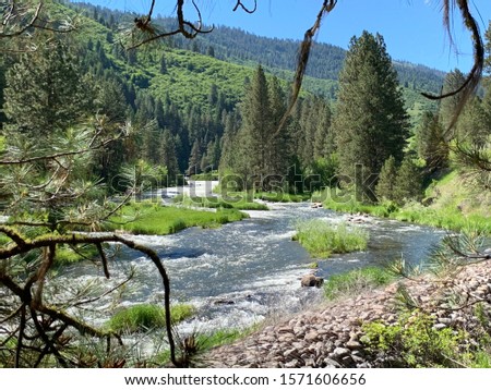 I took this beautiful picture before kayaking in the whitewaters of the Payette River.