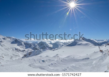 Neustift in the Stubai Valley, Zuckerhuetl, Stubai Glacier, Stubai Alps, tirol, Austria