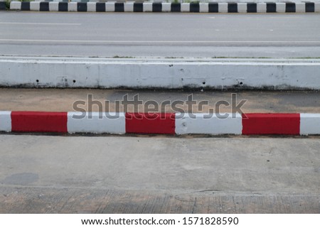 no parking line for safety on road
