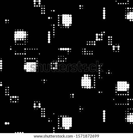 Grunge halftone black and white dots texture background. Spotted Abstract Texture