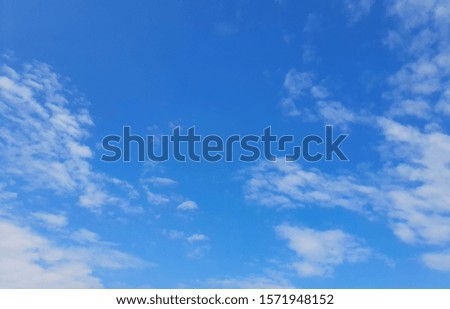 The blue sky is the background