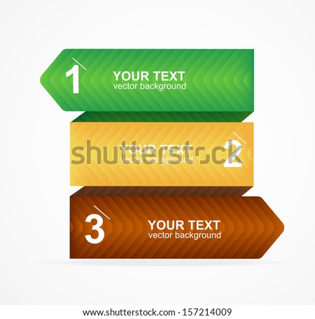 Vector colorful text box, trendy colors