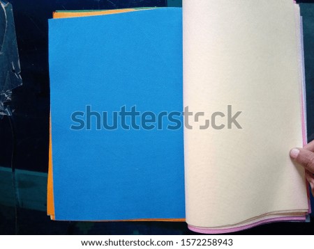 Amazing Colorful Non Woven Polypropylene Fabric Notebook. Multicolored Notebook
