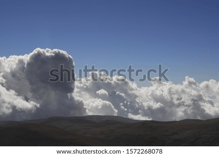 Cloudy day at Kızlar Mountain, West Toros Mountains, Turkey.