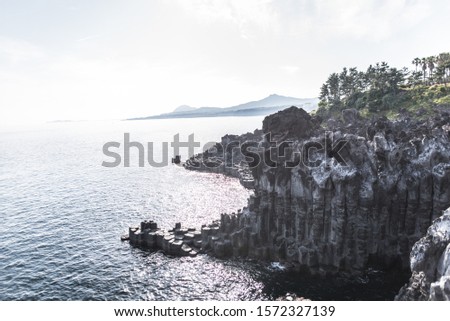 A picture of Jeju island in Korea