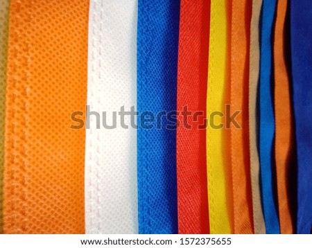 Amazing Colorful layers of Non Woven fabric Background