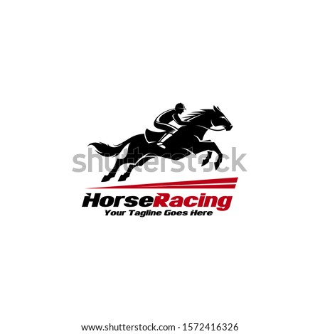 Horse Racing Logo Great for any related Company theme.
 Royalty-Free Stock Photo #1572416326