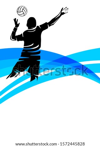 handball sport poster vector illustration