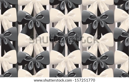 vector seamless decorative pattern with bows