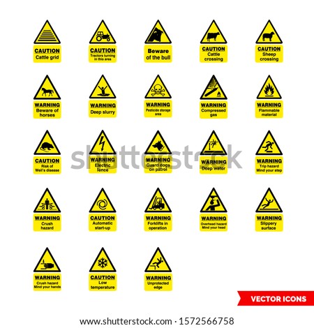 WARNING-DEEP-SLURRY-SYMBOL Stock Vector Images - Avopix.com