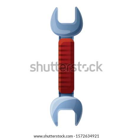 Hand wrench icon. Cartoon of hand wrench vector icon for web design isolated on white background