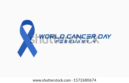 Vector illustration on the theme of World Cancer Day on February 4th.