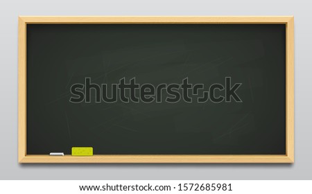 Dark green school blackboard or empty classboard Royalty-Free Stock Photo #1572685981