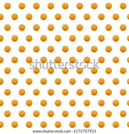 Mandarin with googly eyes pattern background