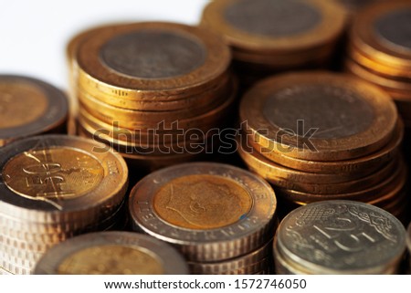 metal turkish money, coins, turkey financing