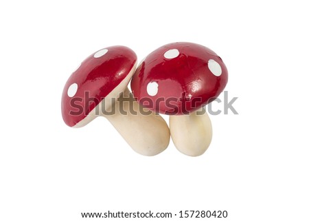 Christmas decorative mushrooms
