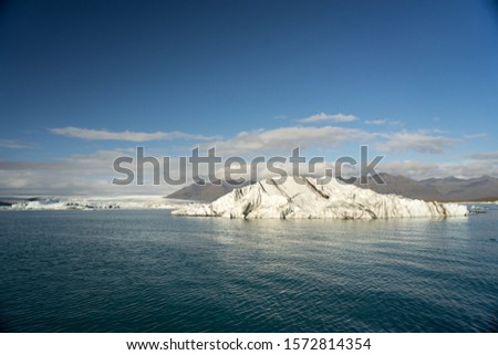 Jokulsarlon ice lagoon in Iceland.
