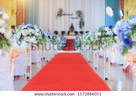 
Beautiful flowers at the wedding ceremony