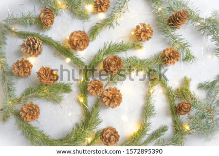 2019 christmas pine cone light gold tree pattern flower colourful
