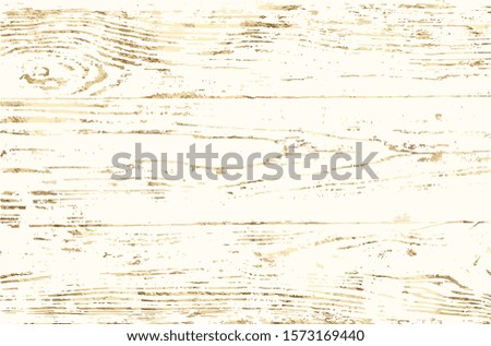 White and gold antique, rustic wooden background.