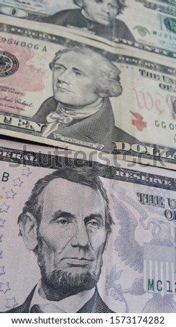 Paper money american dollar background