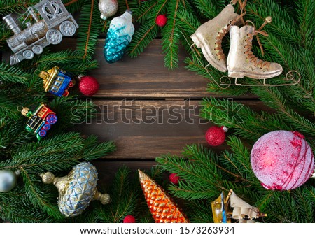 Christmas decoration and empty space for your text