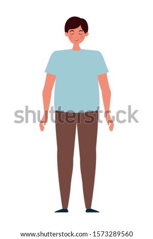 Avatar of a man design, Boy male person people human social media and portrait theme Vector illustration