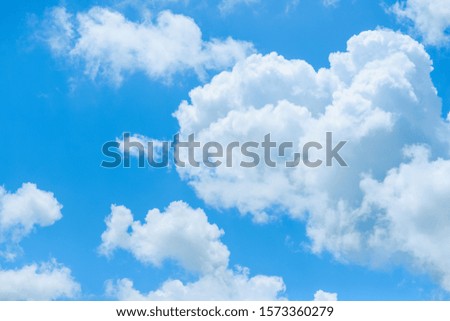 Blue sky and clouds for background.