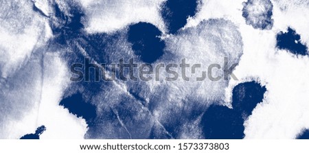Ombre Watercolor Texture. Watercolor Crumpled Paper. Hand Drawn Backdrop. Craft ethnic adornment. Artwork with indigo, navy blue, white colors.