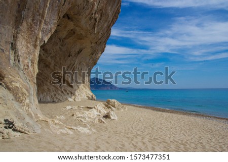 The beach of Cala Luna in Sardinia