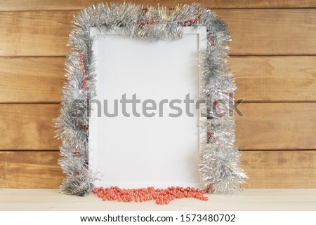 White Christmas style picture frame