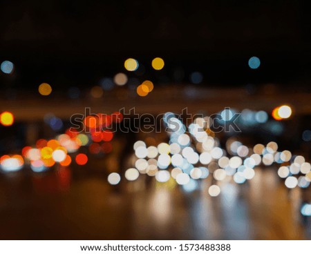 christmas and happy new year concept with night light bokeh multi color background