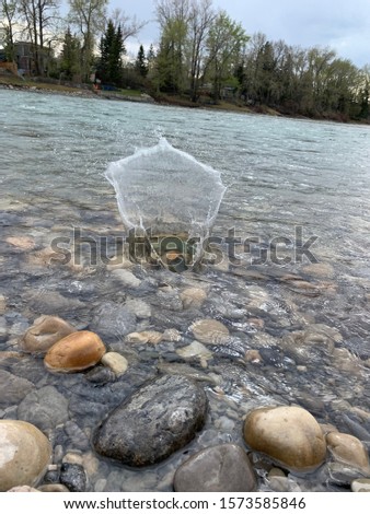 River Splash photo in Alberta. 
