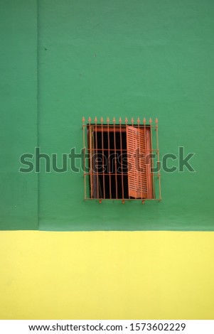 Colourful window in sunny Argentina