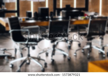 Abstract blur modern office interior background