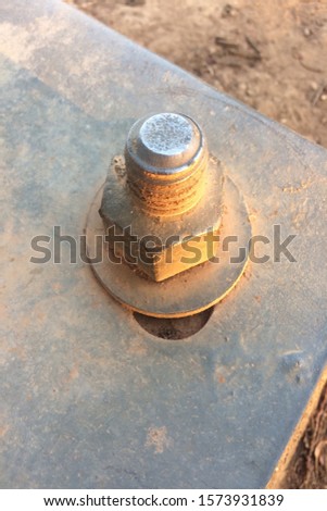 
Bolt for fixing electric pole