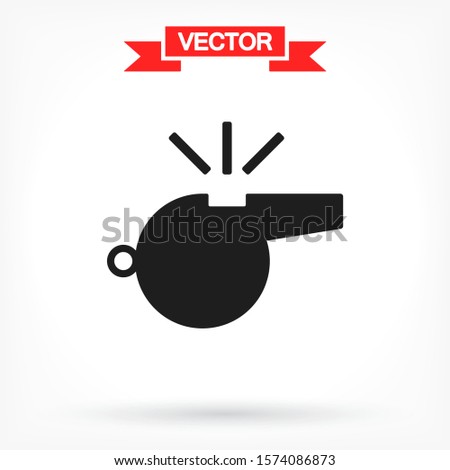 Whistle Vector icon . Lorem Ipsum Illustration design