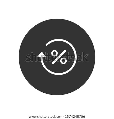 Percentage vector icon, simple sign for web site and mobile app.
