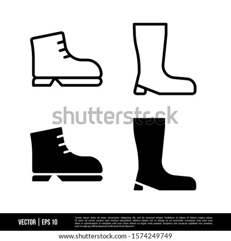 The best Shoes icons vector collection, illustration logo template in trendy style. Suitable for many purposes.