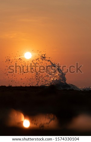 WAVE and SUN in the moring