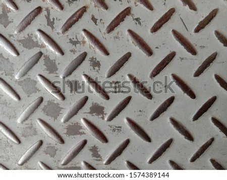 Checkered steel plate backgrounds and textures closeup for wallpaper interior design is beautifully.