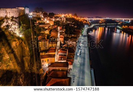 Amazing views of Porto from Don Luis I bridge in the heart of the city 