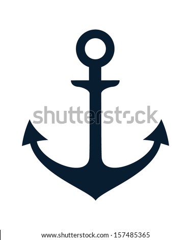 Anchor black icon Royalty-Free Stock Photo #157485365