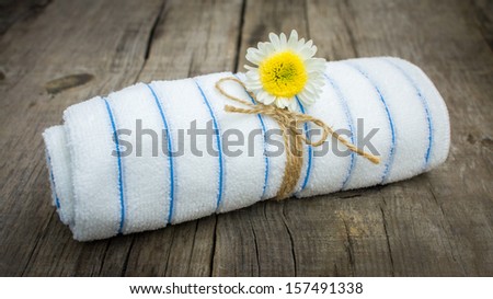 Towel With a Flower