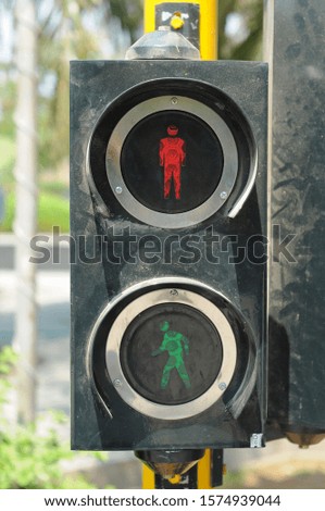 crossing road signs in indonesia 