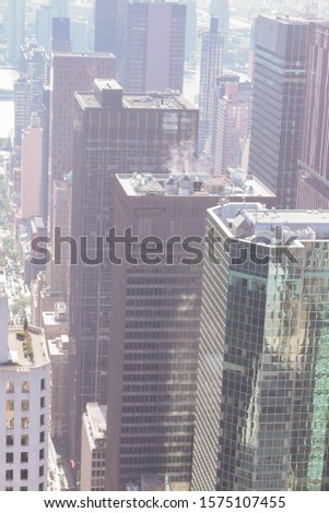 view of Manhattan from a height